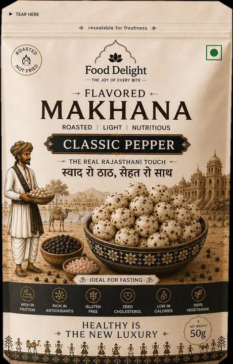 Classic Pepper Makhana pouch