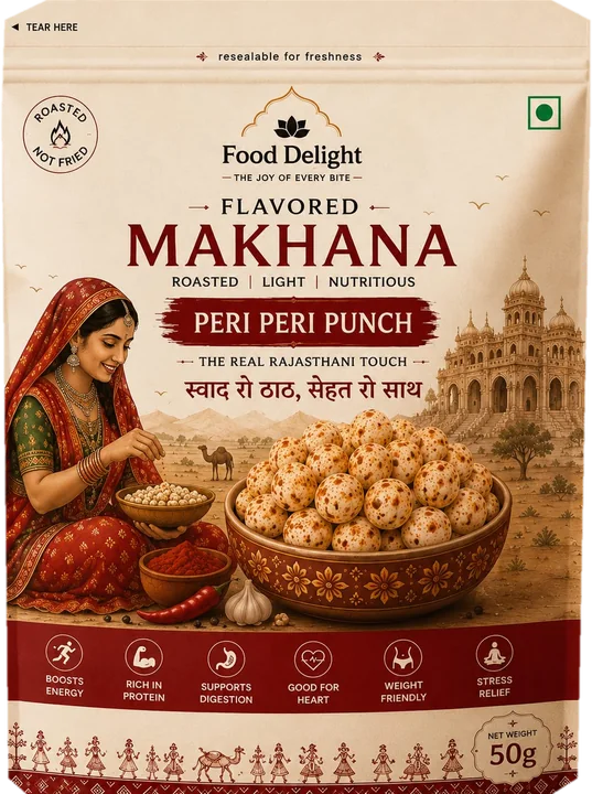 Peri Peri Punch Makhana pouch